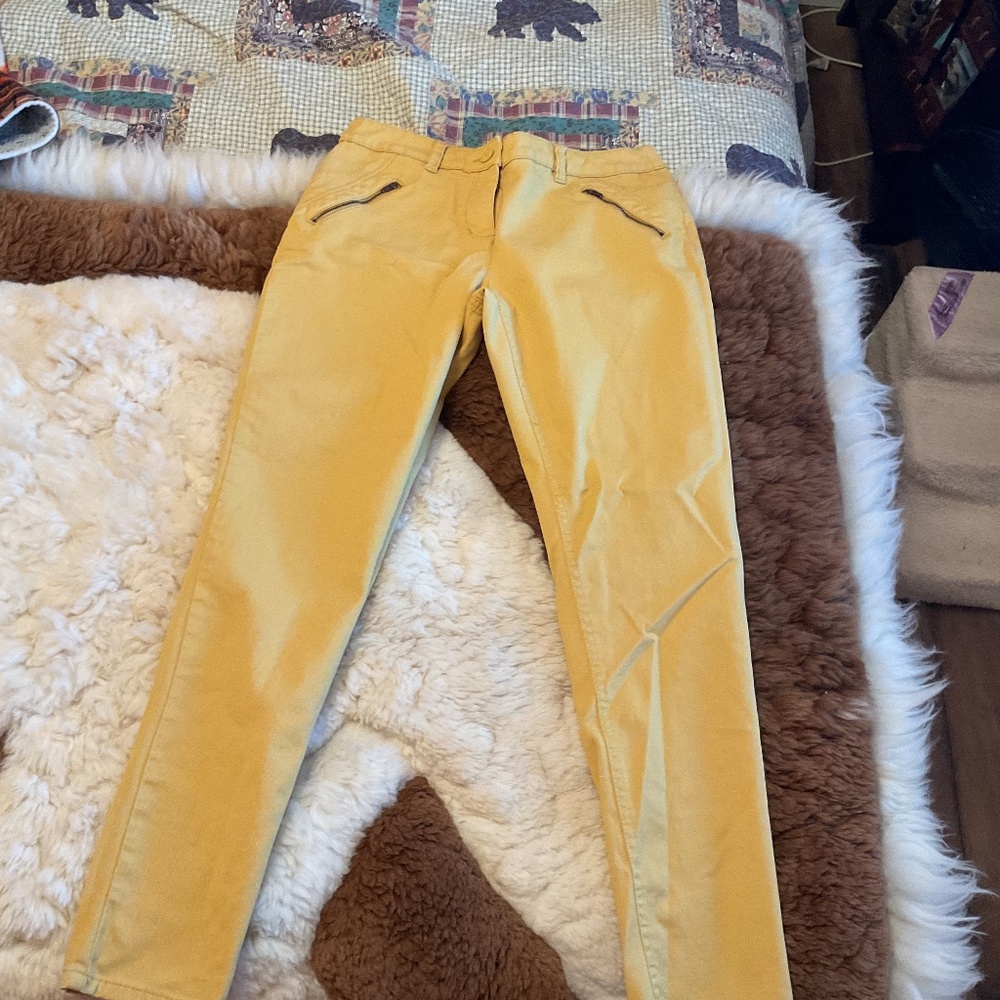 Yellow corn colour jeans